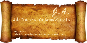 Jánoska Artemíszia névjegykártya